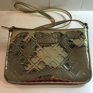 Kate Spade Gold Cross Body Shoulder Purse